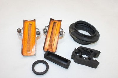 1974 BMW R90 6 OEM MISC REFLECTORS GUARDS BOOTS