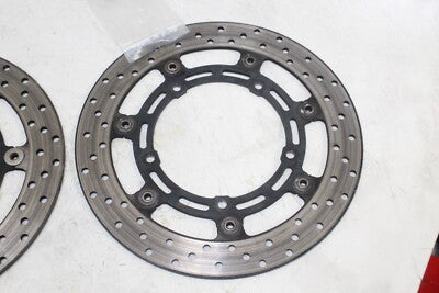 04-09 YAMAHA FZ6 OEM FRONT LEFT RIGHT BRAKE ROTORS DISCS