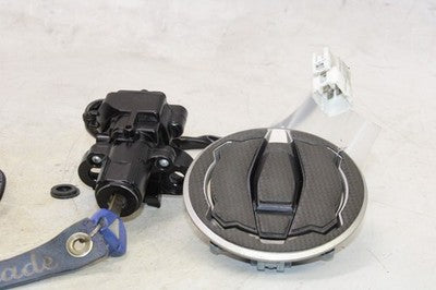 2017 KAWASAKI NINJA 650 EX650 OEM IGNITION LOCK SET W/ GAS CAP SEAT LOCK !W KEY!