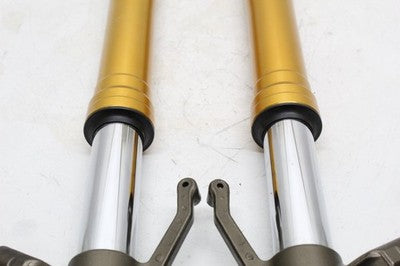 2005 KAWASAKI NINJA ZX6R FRONT FORKS SHOCK SUSPENSION SET PAIR OEM
