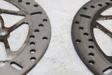 02 YAMAHA V STAR 1100 XVS1100 OEM FRONT LEFT RIGHT BRAKE ROTORS DISCS