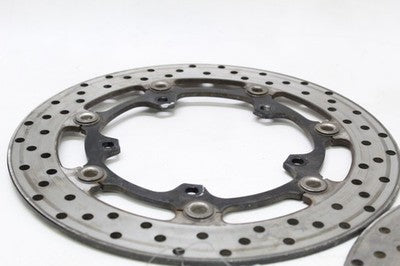 06-09 YAMAHA YZF R6S OEM FRONT BRAKE DISC ROTORS PAIR
