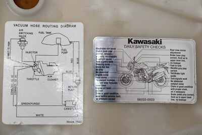 03-06 KAWASAKI Z1000 OEM REAR BACK PASSENGER TANDEM SEAT PAD SADDLE PILLION