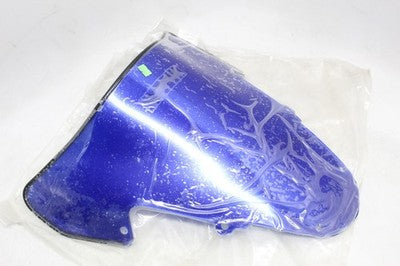 03-04 SUZUKI GSXR 1000 Sportech Blue Chrome FRONT WINDSHIELD WINDSCREEN