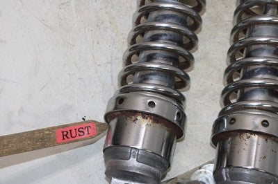 1984 HONDA SHADOW 700 VT700C OEM LEFT RIGHT REAR BACK SHOCKS SHOCK SET PAIR