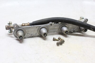 2003 HONDA CBR600RR OEM SECONDARY FUEL INJECTORS TOP AIRBOX GAS RAIL