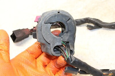 2006 KAWASAKI NINJA 650R EX650A OEM LEFT CLIP ON HANDLE HORN SIGNALS SWITCH