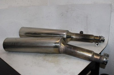 97-03 HONDA CBR1100XX OEM EXHAUST PIPE MUFFLER SLIP ON CAN SILENCER PAIR