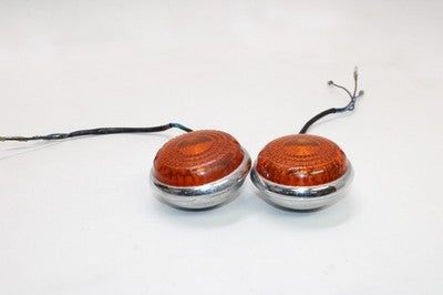 88-97 YAMAHA VIRAGO 750 XV750 OEM FRONT LEFT RIGHT TURN SIGNALS LIGHT INDICATORS
