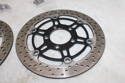 01-06 SUZUKI KATANA 750 GSX750F OEM FRONT LEFT RIGHT BRAKE ROTORS DISCS