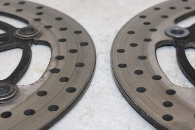 01-06 SUZUKI KATANA 750 GSX750F OEM FRONT LEFT RIGHT BRAKE ROTORS DISCS