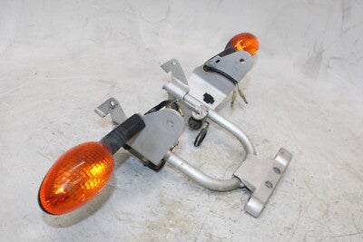 2005 DUCATI MONSTER 620 OEM FRONT LEFT RIGHT TURN SIGNALS LIGHT W BRACKET MOUNT