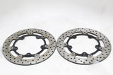 06-09 YAMAHA YZF R6S OEM FRONT BRAKE DISC ROTORS PAIR