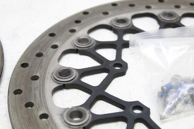 08-09 SUZUKI GSXR 600 OEM FRONT LEFT RIGHT BRAKE ROTORS DISCS