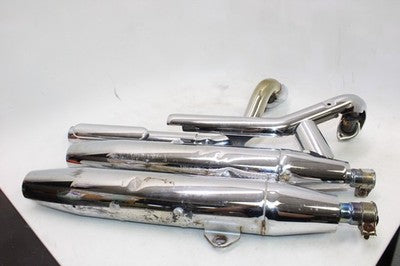 98-05 YAMAHA V STAR 650 XVS650A CLASSIC OEM FULL EXHAUST SYSTEM MUFFLERS