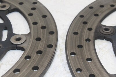 04-09 YAMAHA FZ6 OEM FRONT LEFT RIGHT BRAKE ROTORS DISCS