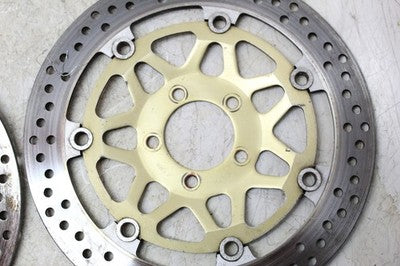 07-08 KAWASAKI ZZR600 ZX600J OEM FRONT LEFT RIGHT BRAKE ROTORS DISCS