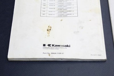 1988-1997 KAWASAKI NINJA 250R EX250F OEM SERVICE MANUAL BOOK