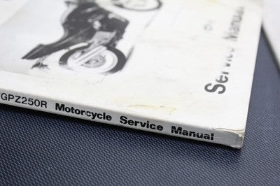 1986-1987 KAWASAKI NINJA 250 EX250E OEM SERVICE MANUAL BOOK
