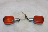 84-87 HONDA SHADOW 700 VT700C OEM FRONT LEFT RIGHT TURN SIGNALS LIGHT INDICATORS