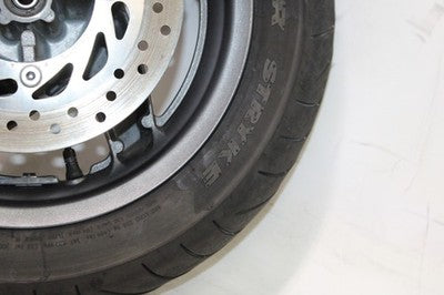 04-07 HONDA REFLEX SPORT 250 NSS250S OEM FRONT WHEEL RIM W TIRE