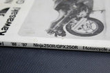 1988-1997 KAWASAKI NINJA 250R EX250F OEM SERVICE MANUAL BOOK