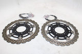 09-14 KAWASAKI VERSYS 650 KLE650CF OEM FRONT LEFT RIGHT BRAKE ROTORS DISCS