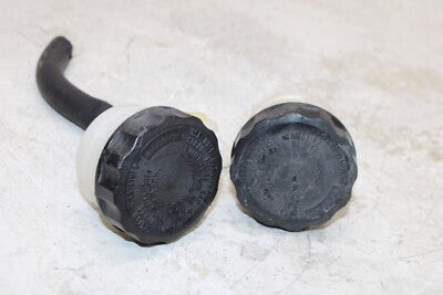 2004 TRIUMPH DAYTONA 600 OEM FRONT REAR BRAKE MASTER RESERVOIR TANK BOTTLE PAIR