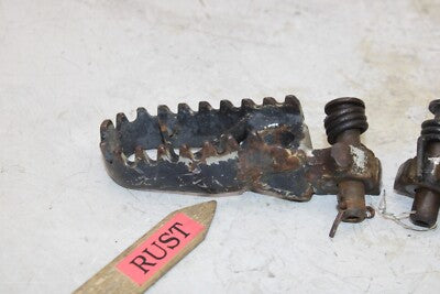 1992 KAWASAKI KX250 OEM LEFT RIGHT FOOT RESTS PEGS