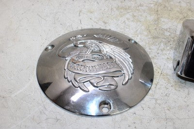 1994 HARLEY-DAVIDSON HERITAGE SOFTAIL CLASSIC FLSTC OEM CHROME COVER BRACKET PAI