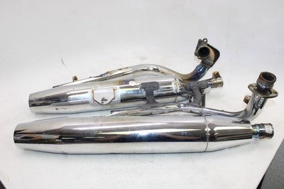 98-05 YAMAHA V STAR 650 XVS650A CLASSIC OEM FULL EXHAUST SYSTEM MUFFLERS