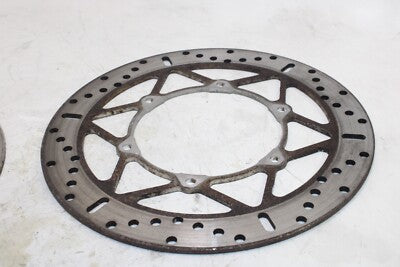02 YAMAHA V STAR 1100 XVS1100 OEM FRONT LEFT RIGHT BRAKE ROTORS DISCS