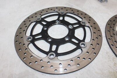 01-06 SUZUKI KATANA 750 GSX750F OEM FRONT LEFT RIGHT BRAKE ROTORS DISCS
