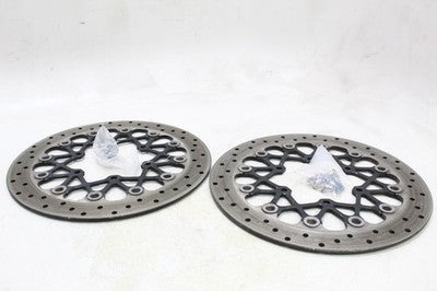 08-09 SUZUKI GSXR 600 OEM FRONT LEFT RIGHT BRAKE ROTORS DISCS