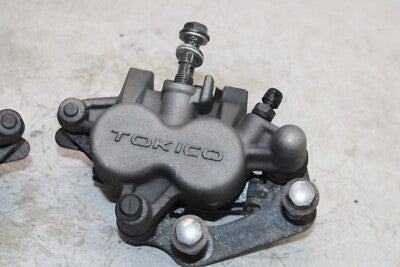 06-08 KAWASAKI NINJA 650R OEM RIGHT LEFT FRONT BRAKE CALIPER SET PAIR CALIPERS