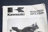 1986-1987 KAWASAKI NINJA 250 EX250E OEM SERVICE MANUAL BOOK