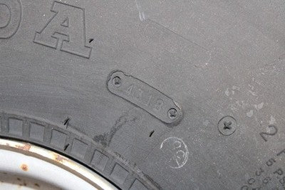 1997 HONDA FOURTRAX 300 TRX300FW 4X4 OEM LEFT REAR WHEEL RIM W TIRE