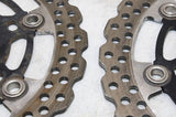 09-14 KAWASAKI VERSYS 650 KLE650CF OEM FRONT LEFT RIGHT BRAKE ROTORS DISCS