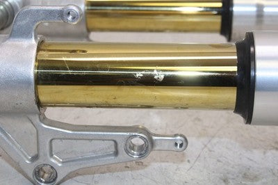 2003 DUCATI 999 OEM COMPLETE FRONT END FORKS SUSPENSION HANDLEBARS TRIPLE TREE