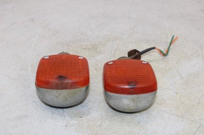 84-87 HONDA SHADOW 700 VT700C OEM FRONT LEFT RIGHT TURN SIGNALS LIGHT INDICATORS