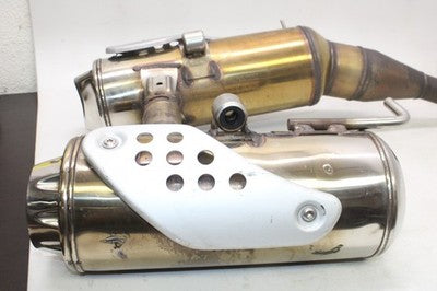 2003 BMW F650GS DAKAR OEM EXHAUST PIPE MUFFLER SLIP ON CAN SILENCER PAIR