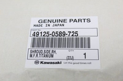 2016 KAWASAKI VERSYS 1000 KLZ1000 OEM RIGHT MID UPPER SIDE FAIRING COWL SHROUD