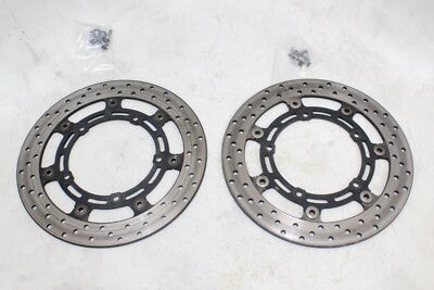 04-09 YAMAHA FZ6 OEM FRONT LEFT RIGHT BRAKE ROTORS DISCS
