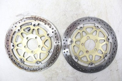 07-08 KAWASAKI ZZR600 ZX600J OEM FRONT LEFT RIGHT BRAKE ROTORS DISCS