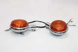 88-97 YAMAHA VIRAGO 750 XV750 OEM FRONT LEFT RIGHT TURN SIGNALS LIGHT INDICATORS
