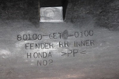 2003 HONDA METROPOLITAN 50 CHF50 OEM INNER FENDER COWL