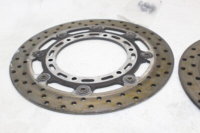 01-02 YAMAHA FZ1 OEM FRONT LEFT RIGHT BRAKE ROTORS DISCS