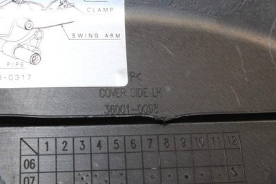 2018 KAWASAKI KLR650 OEM LEFT FRONT SIDE SEAT SADDLE PANEL TRIM COWL FAIRING