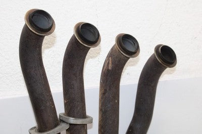 00-02 KAWASAKI NINJA ZX6R ZX600J OEM EXHAUST HEADER PIPES MANIFOLD W MUFFLER