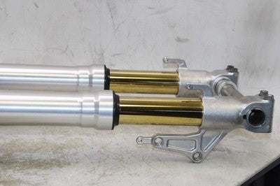 2003 DUCATI 999 OEM COMPLETE FRONT END FORKS SUSPENSION HANDLEBARS TRIPLE TREE